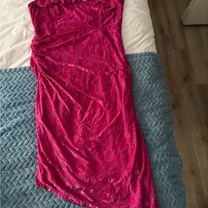 Vibrant Pink Sleeveless Dress